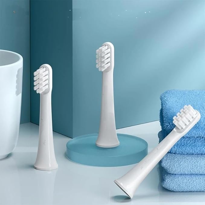 Compatible for MIJIA Sonic Electric Toothbrush Head T100 T200 T200C T300 T301 T302 T500 T700 Replacement Heads(T300T500 T500C 3pcs)