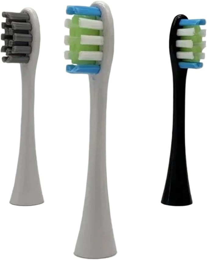 Brush Head Replacement Compatible for Oclean Electric Toothbrush Soft Bristle X/X PRO/ Z1 Brushes Replaceable(10 Black)