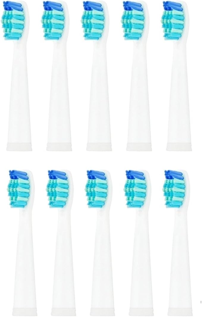 Tooth Brush Head Electric Toothbrush Heads Replaceable for SG-507B/908/909/917/610/659/719/910/575/551/548(10pcs White)