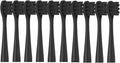 10PCS Vacuum Replacement Brush Heads Compatible for Y1S/Y4/U1/U2/U3/P1/P4 Soft Toothbrush Clean Nozzles(10PureBlack)