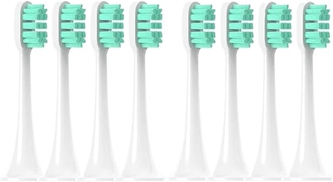 Replacement Toothbrush Heads Compatible for T300 T500 T7008PCS(8pcs Green)