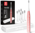 Oclean Electric Toothbrush for Adults 150 Days Battery Life Electric Toothbrush USB Rechargeable Sonic Travel Toothbrush with 6 Brush Heads &amp Travel Case 5 Modes and Smart Timer