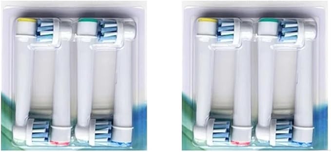 Brush Heads Refill Compatible for O bElectric Toothbrush Heads Replacement for Oral Nozzles D12 Cross(8pcs-EB50)