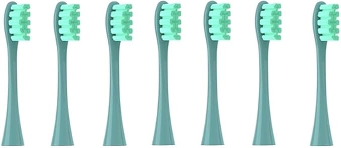 Compatible for 7pcs Replacement Heads Brush Flow/X/X PRO/ Z1/ F1/ One/Air 2 /SE Soft Sonic Toothbrush Vacuum Bristle(Red)