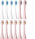 Compatible for Seago Electric Toothbrush Heads 12 PCS for Adults 5 C027(SG-C027-12PCS Pink)