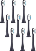 Replacement Toothbrush Heads Compatible for T301/T302/T501/T501C(Purple-9pcs)