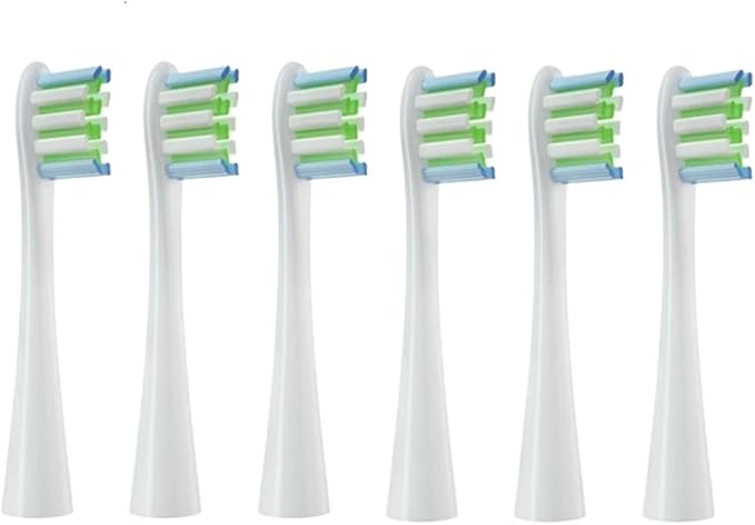 Replacement Brush HeadsaCompatible for Oclean Flow/X PRO Elite/X /F1/Z1/One/ Air2 Sonic Electric Toothbrush Nozzles(6 BOC)