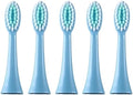 5 Pieces Replacement Brush Heads Electric Toothbrush Teeth Whitening Pattern Soft Head Oral Care(Light Blue)