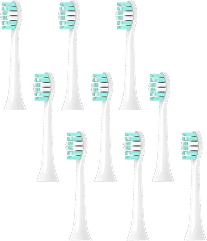 Compatible for with HX6711 6712 6721 6730 6731 6732 6761 6780 6781 6782 6902 6910 6912 6930 6932 6933 6942 Toothbrush Head(9pcs)