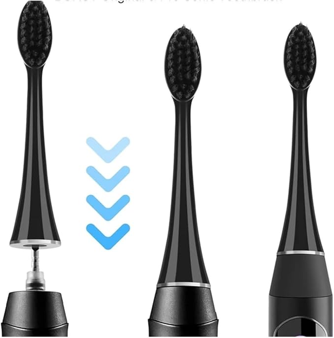Replacement Electric Toothbrush Heads 10PCS Whiting Bamboo Charcoal Brush Heads Compatible for Burst Seago S9(10pcs)