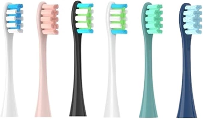 6PCS Replacement HeadsCompatible for Oclean Flow/X/X PRO/ Z1/ F1/ One/Air 2 /SE Brush(A)