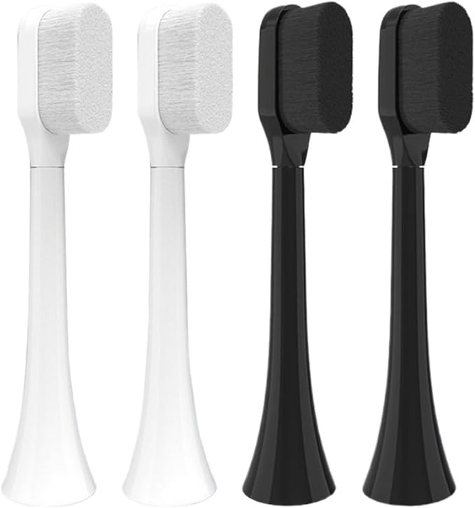 Toothbrush Brush Head Soft Bristle Compatibility or HX3 HX6 HX9 Series HX3210 3211 6150 6500 6510 6530 9342 6730 9312 9372care IPS(FLP-R1-WH2BK2)