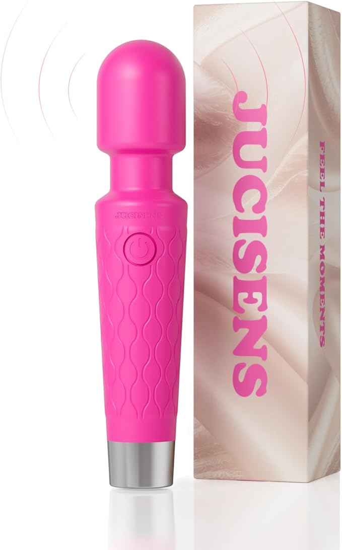 Aura Mini Personal Massager - Rechargeable Cordless Wand 7 Vibration Speeds IPX4 Waterproof Compact Handheld Design Body-Safe Silicone Gift for Women Travel Portable Rose Purple