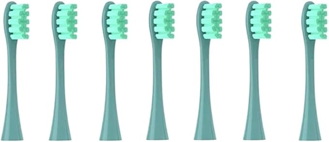 Brush Heads for Soft Toothbrush Bristle 7pcs Replacement(7pcs Green)