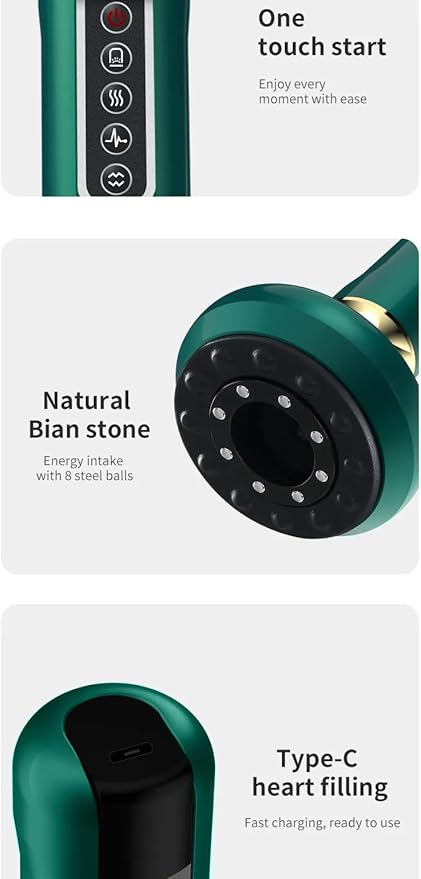 Anti-Cellulite Massager for Body Body Sculpting Scrubber Cellulite Remover - Enhance Circulation Break Down Fat Deposits Exfoliate Skin Use with Creams and Oils - Mini Power Black