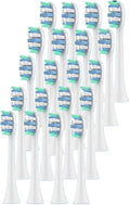 20pcs Electric Toothbrush Head Compatible For Philips Sonicare HX3/HX6/HX9 Series Models(20pcs 034-p)