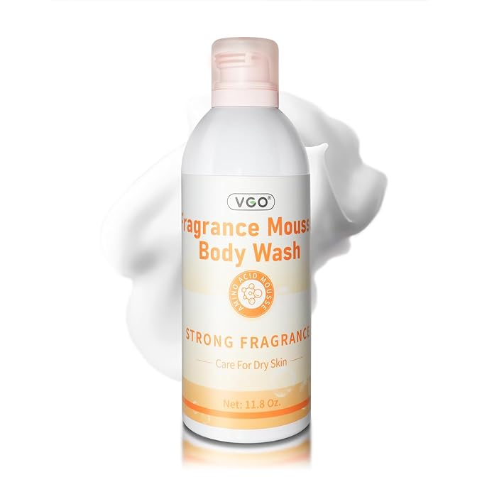 VGO Fragrance Mousse Body Wash Instant Foaming Body Wash for Skin Hydration &amp Refreshing Cleanse 11.8oz
