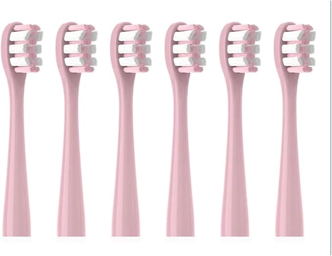 Toothbrushes Head SuitableCompatible for All Models of Usmile Brand Electric Independent(6pcs Pink)