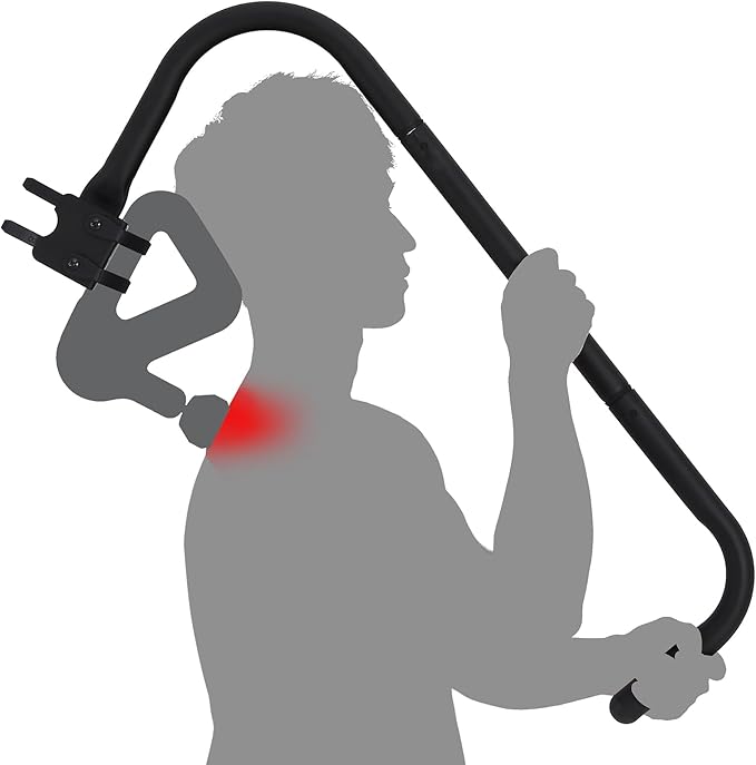Massage Gun Holder Shoulder Neck Back Handheld Self Massage Gun Mount Compatible with Most Massage Guns Professional Grade Design for Hard to Reach Areas - Gift for Women &amp Men