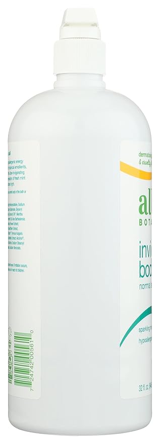 Alba Botanica Very Emollient Body Wash Sparkling Mint 32 Oz