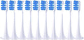Brush HeadsCompatible for T300/T500 10Pcs Replacement Toothbrush Nozzles Clean Protect Soft(10pcsBlue-D)