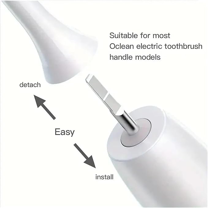 Soft Bristle Replacement HeadsCompatible for Oclean One/Air 2/SE/P5 Electric Toothbrushes(3pcs)
