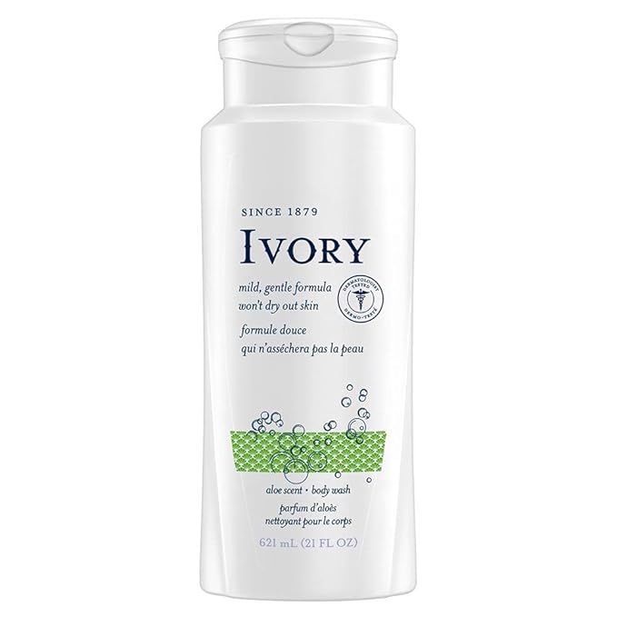 Ivory Scented Body Wash Aloe 21 oz (Pack of 4)
