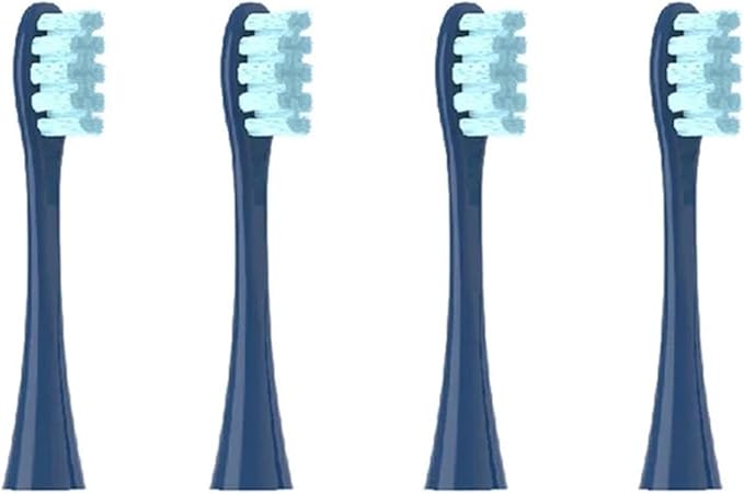 Replacement Brush Heads Compatible for Oclean X/X PRO/ Z1/ F1/ One/Air 2 /SE Sonic Electric Toothbrush Head Soft Bristle Nozzles(4 Dark Blue)