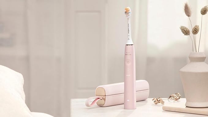 Philips Sonicare Protective Clean 9900 Rechargeable Electric Power Toothbrush Charging Travel Case with USB Charging Soft Brush Head Pink with Accessories