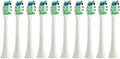 10PCS Replacement Brush Heads Compatible for HX6930 HX6064 Sonic Electric Toothbrush Vacuum Soft Bristle Nozzles(10White)