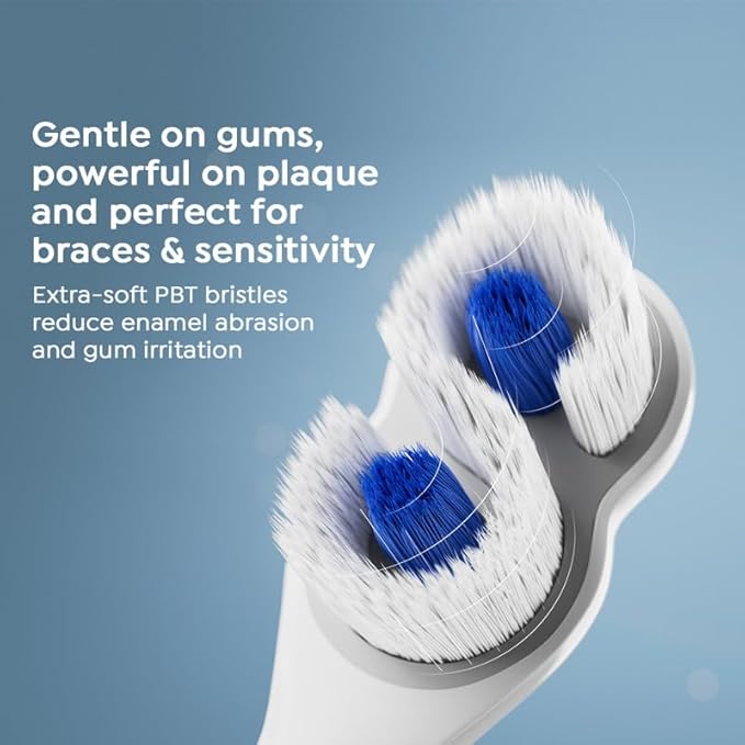 SuperMouth® ULTIM8 SmartBrush™ System -Electric Toothbrush Patented SuperBristles® Clean 40X Better UV Sanitizing &amp Drying SmartHub® Dual Sonic Modes Pressure Sensor -Teens &amp Adults -Pearl