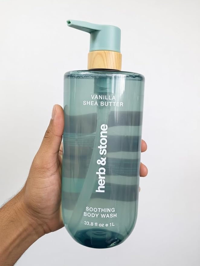 Herb &amp Stone Vanilla Shea Butter Soothing Body Wash 33.8 fl oz
