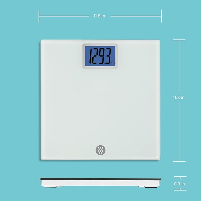 Weight Watchers Scales by Conair Scale for Body Weight Digital Bathroom Scale in White