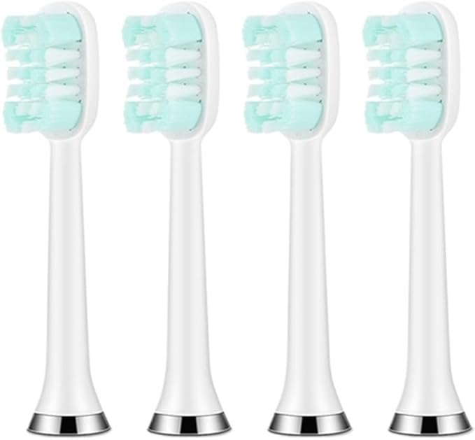 12pcs Electric Toothbrush Replacement HeadsCompatible for Teeth Soft Tooth Brush(Large)