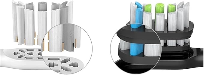 Compatible for SOOCAS Electric Toothbrush Heads Replacement X1 X3 X3U X5 Teeth Brush(White 2 pcs)