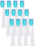 4/8/12/16 Pcs Replacement Brush Heads Compatible with Seago Compatible with Fairywill Electric Toothbrush Head Dupont Bristle Brush Refill Tooth Clean(12 Pcs White)