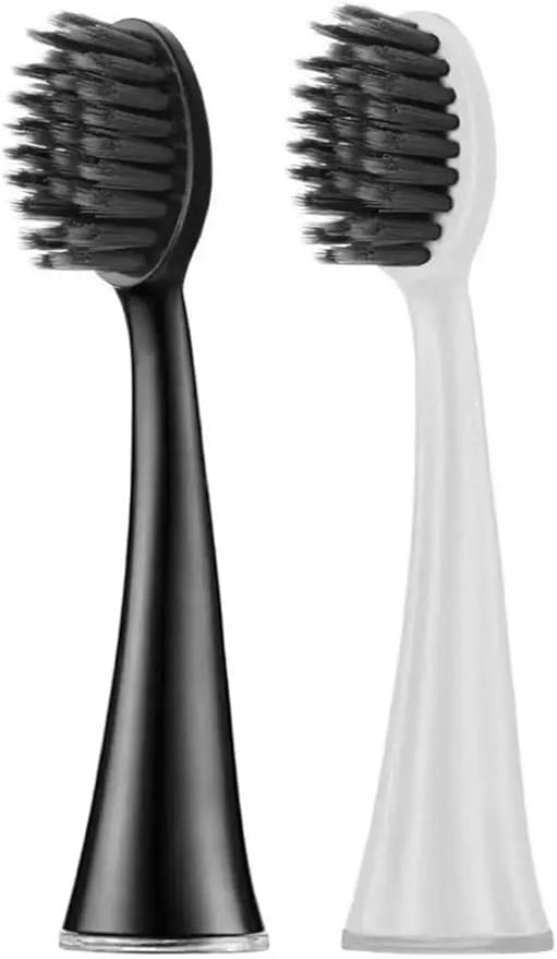 Replacement Toothbrush Head Compatible Compatible for Ordo Sonic+/Sonic Lite Electric Accessories Soft Bristles Nozzles(8pcs Black)