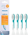 Philips Sonicare for Kids Genuine Replacement Toothbrush Heads 4-Pack Compact Size for Children Ages 7+ Model HX6044/33 – Exceptional Cleaning for Kids' Developing Teeth