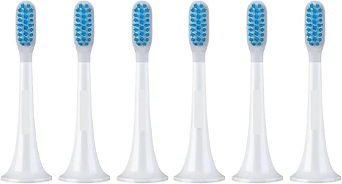 Compatible for Xiaomi Mijia 3/6PCS Replacement Toothbrush Heads - T300/T500 Sonic Toothbrush Oral Hygiene Clean(6PCS Sensitive Heads)