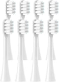 20PCS Replacement Toothbrush HeadsCompatible for SOOCAS X3S/X3U/X5 Electric Tooth Brush Soft Bristle Nozzles(20 White White)