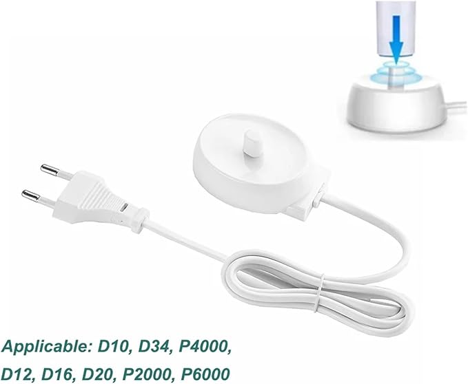 Compatible for BraunCompatible for Oral B Series 3709 3728 D12 D16 D20 Pro3000 for Electric Toothbrush Stand Charger Plug Power Adapter
