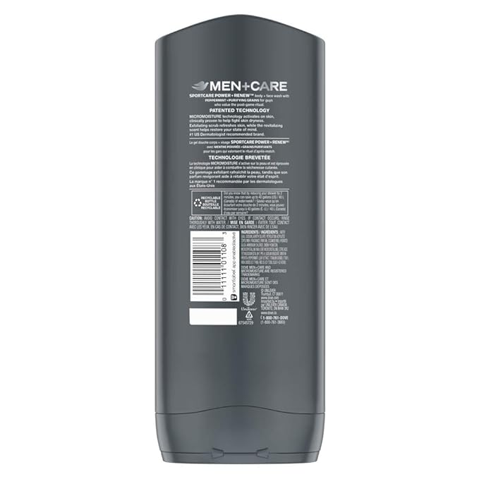 Dove Men+Care SportCare Power + Renew Body Wash