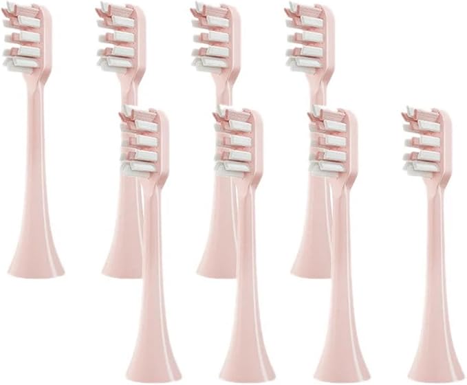 8Pcs Replacement Toothbrush Heads Compatible for Xiaomi SOOCAS V1X3/X3U X1/Electric Tooth Brush Pink