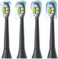 Replacement Toothbrush Heads Compatible with Philips Electric for EasyClean HealthyWhite and Other Snap-On Handles(4pcs Black)