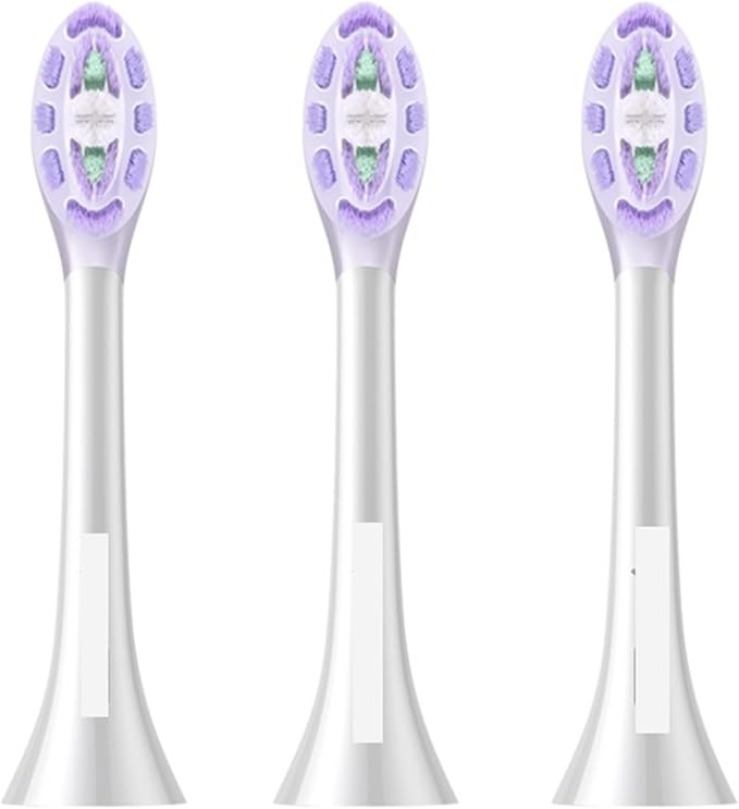 Compatible for Xiaomi Mijia Replacement Brush Headfor MES610 MES609 MES613 MES611 Sweep Vibration Electric Toothbrush Pro Soft Bristle Nozzles(Purple)