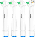 Orthodontic &amp Interdental Replacement Brush Heads Compatible with Oral-B Electric Toothbrushes 4-Pack End Tuft Design for Braces &amp Between Teeth Cleaning