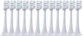 12PCS Compatible for XIAOMI MIJIA T300/T500/T700 Replacement Brush Heads Sonic Electric Tooth Soft Bristle Caps Vacuum Package Nozzles(12White)