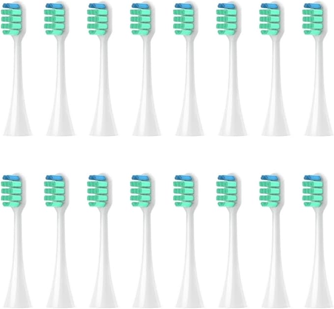 Replacement Toothbrush HeadsCompatible for Panasonic Doltz EW-DC01/DC12/PDL54/PDP51/EW1031/DE92/WEW0980/DL40/DL75/DL82(16pcs White)