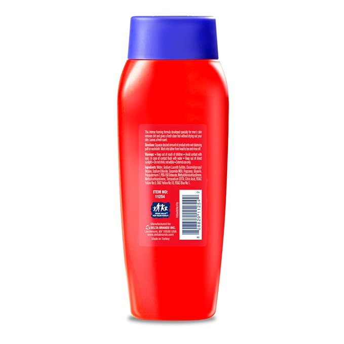Lucky for Men High Performance Body Wash. Gives a Fresh Clean Feel with an Intense Foaming Formula. Ocean Fresh Fragrance. 16 fl.oz. Pack of 12