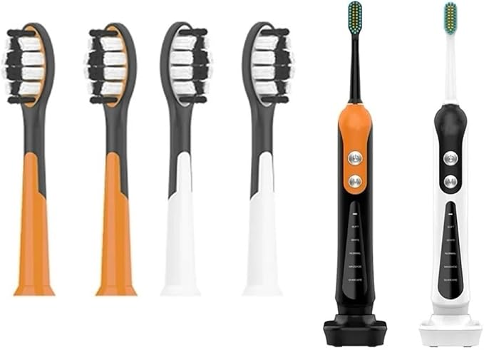 Replacement Toothbrush Heads Compatible for S9 P5 Electric Brush(8PCS White)